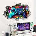 One Piece 3D Game Decorative Wall Sticker, Vinyl Decal, Gamer Controller Game Peel & Stick Wall Art Decal, Perfect for Teen Boys Bedroom Gaming Room Decor, Wall Art Stickers, Sticker Decorations