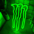 Green Monster Neon Sign, Monster Claw Scratch Shaped Light up LED Sign, Neon Lights, Decorative Neon Light, Neon Lamps, Home Decor Light, Powered by USB, Dimmable Wall Hanging Art Sign For Bedroom, Game Room, Teen Room, Man Cave