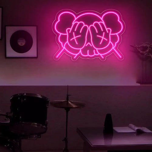 Bear Neon Sign, Anime Neon Light, Decorative Neon Light, Game Room LED Wall Art Decor, USB Powered Dimmable, Garage Workshop Decoration, Perfect for Parties, LED Neon Lights, Dimmable Lighting