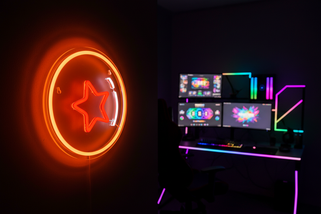Anime Neon Sign - Gaming Room