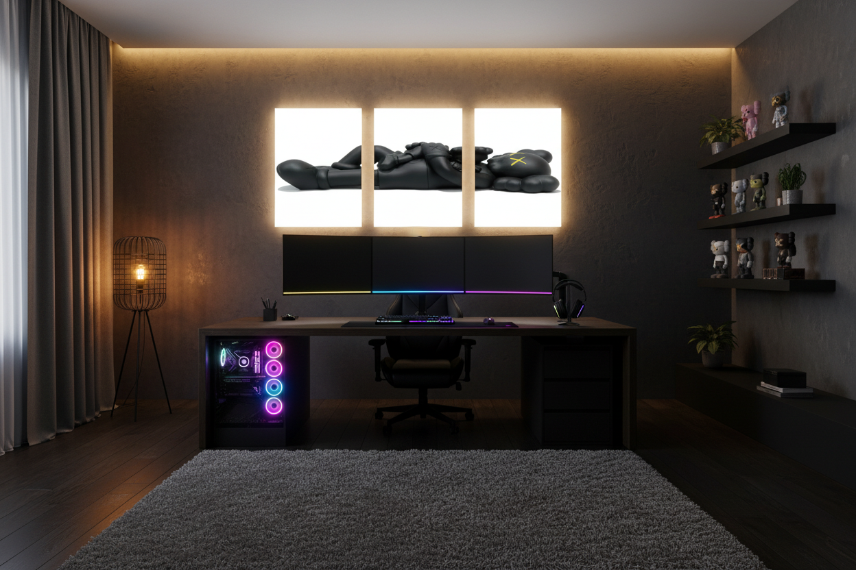 KAWS Gaming Setup